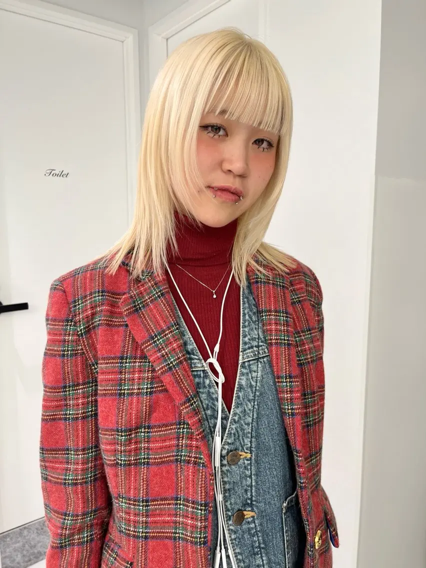カラー ブリーチ 抜きっぱなしブロンド ブロンド ケアブリーチ ヘアカラー 吉祥寺/個性派/ kazuha🩰のヘアスタイル