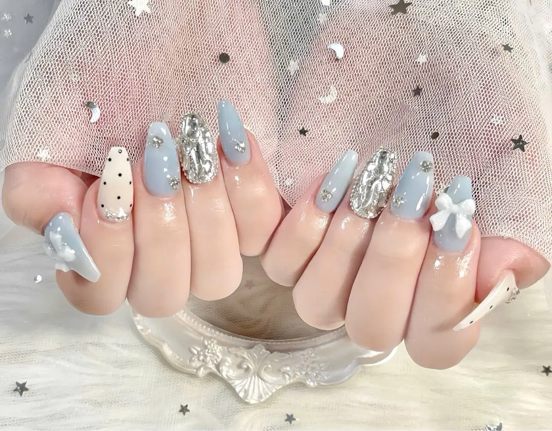 ネイル チークネイル 長さ出し フレンチネイル ジェルネイル グラデーション ハンドネイル THANHTHANH NAILのネイルデザイン