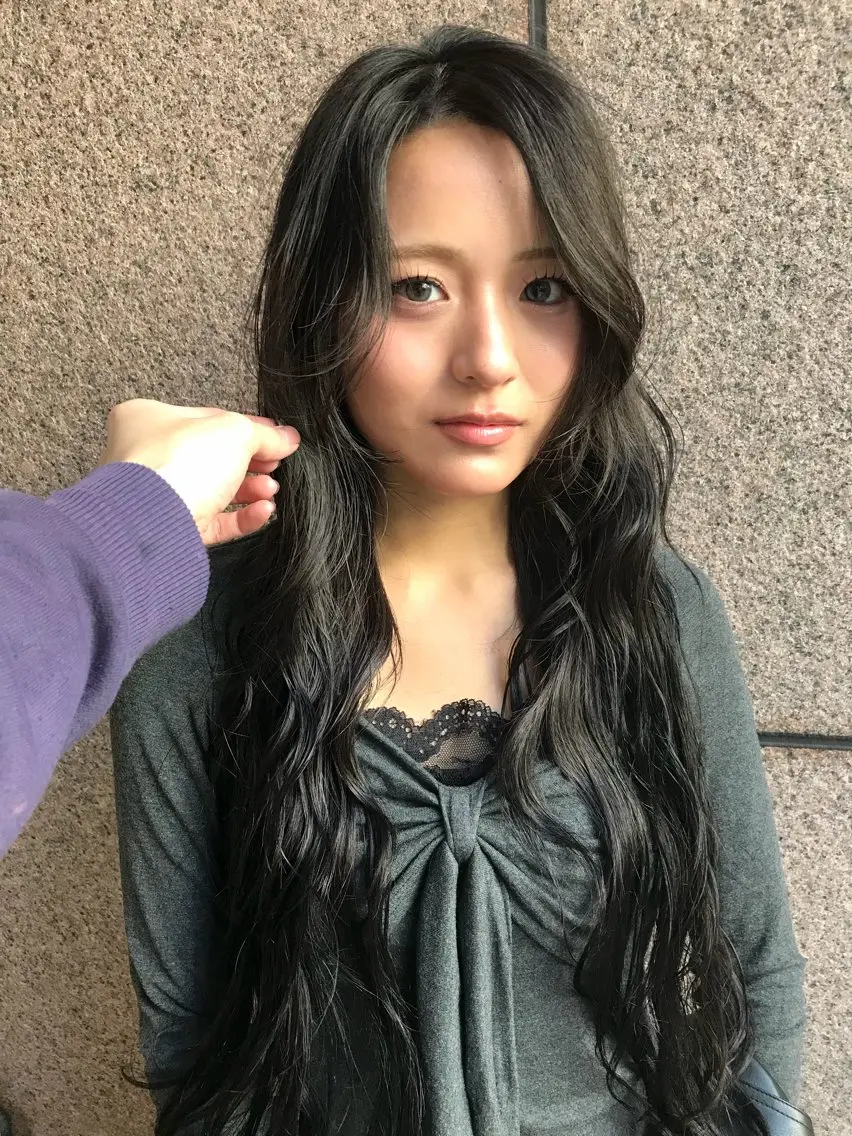 セミロング カラー ヘアカラー トリートメント 赤み消しカラー/ ナチュラル/トモキのヘアスタイル