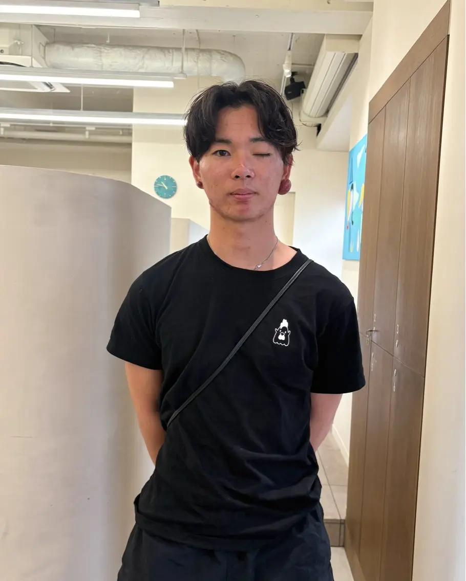 ショート パーマ メンズ カット パーマ 【似合わせカット】 谷口海斗のヘアスタイル