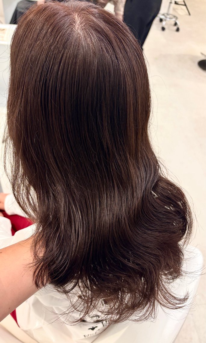 ミディアム カラー ヘアカラー 竹林 詩織のヘアスタイル