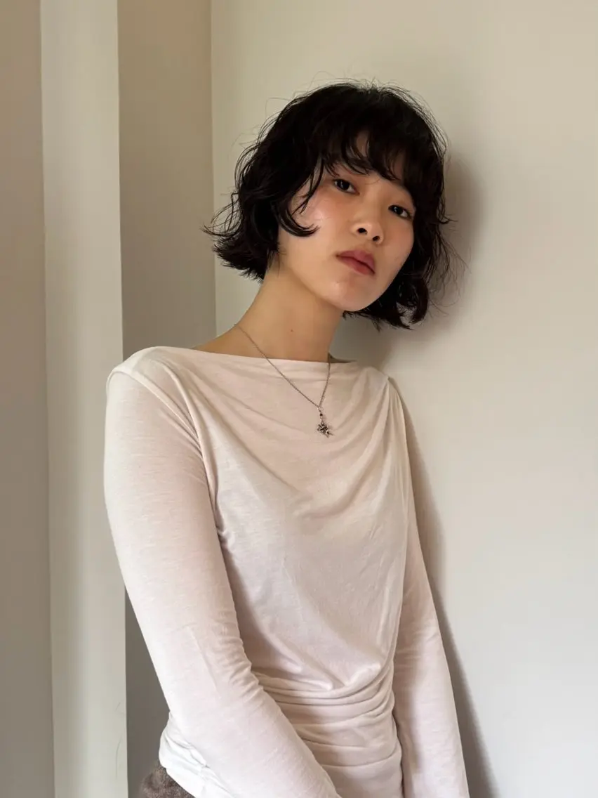 ミディアム カラー ヘアアレンジ カット ヘアカラー トリートメント mina 🌷のヘアスタイル