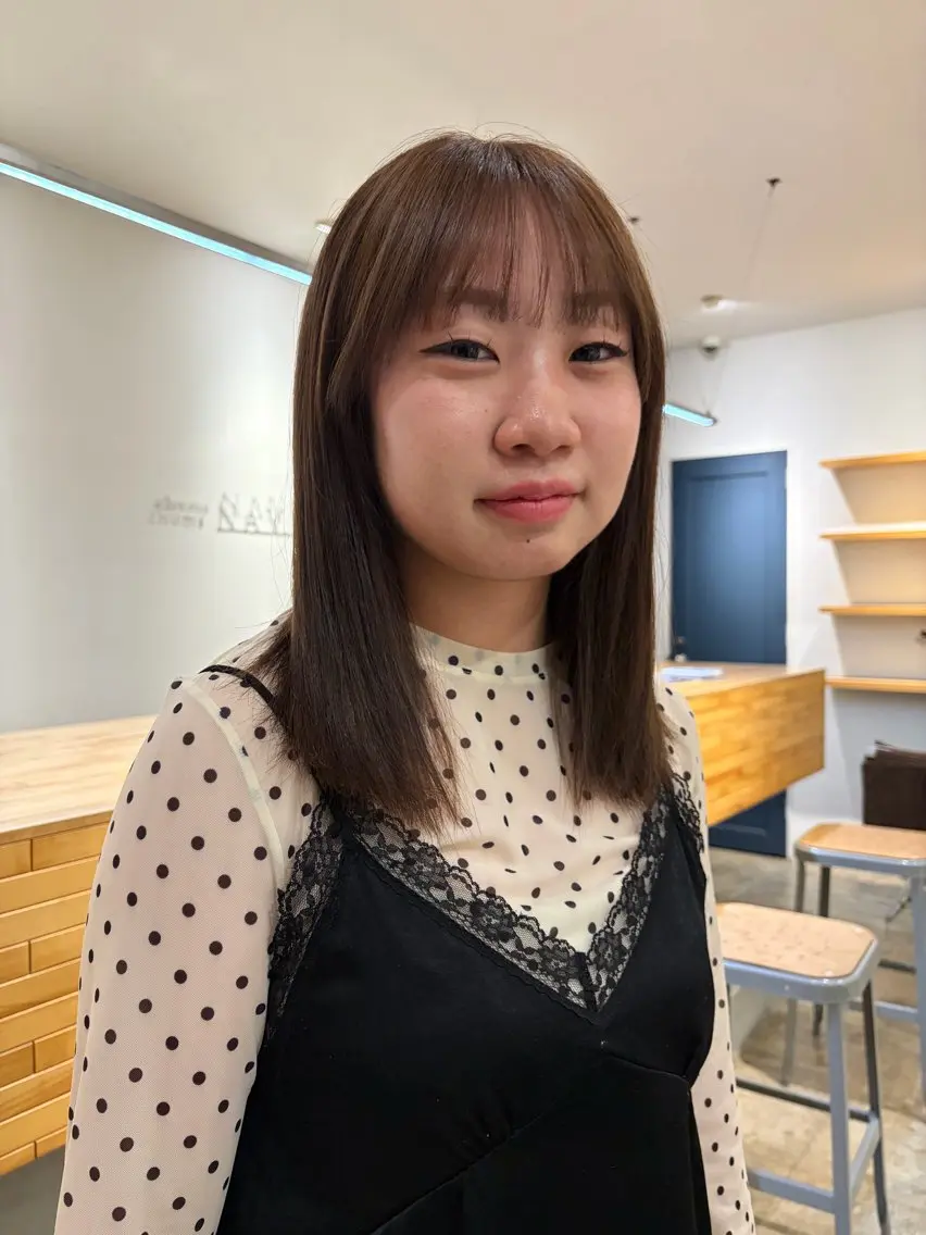 ミディアム ヘアカラー 松永 美春のヘアスタイル