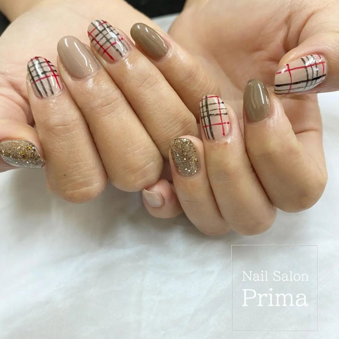 ミディアム ネイル SalonPrima 西院Nail&Eyeのネイルデザイン