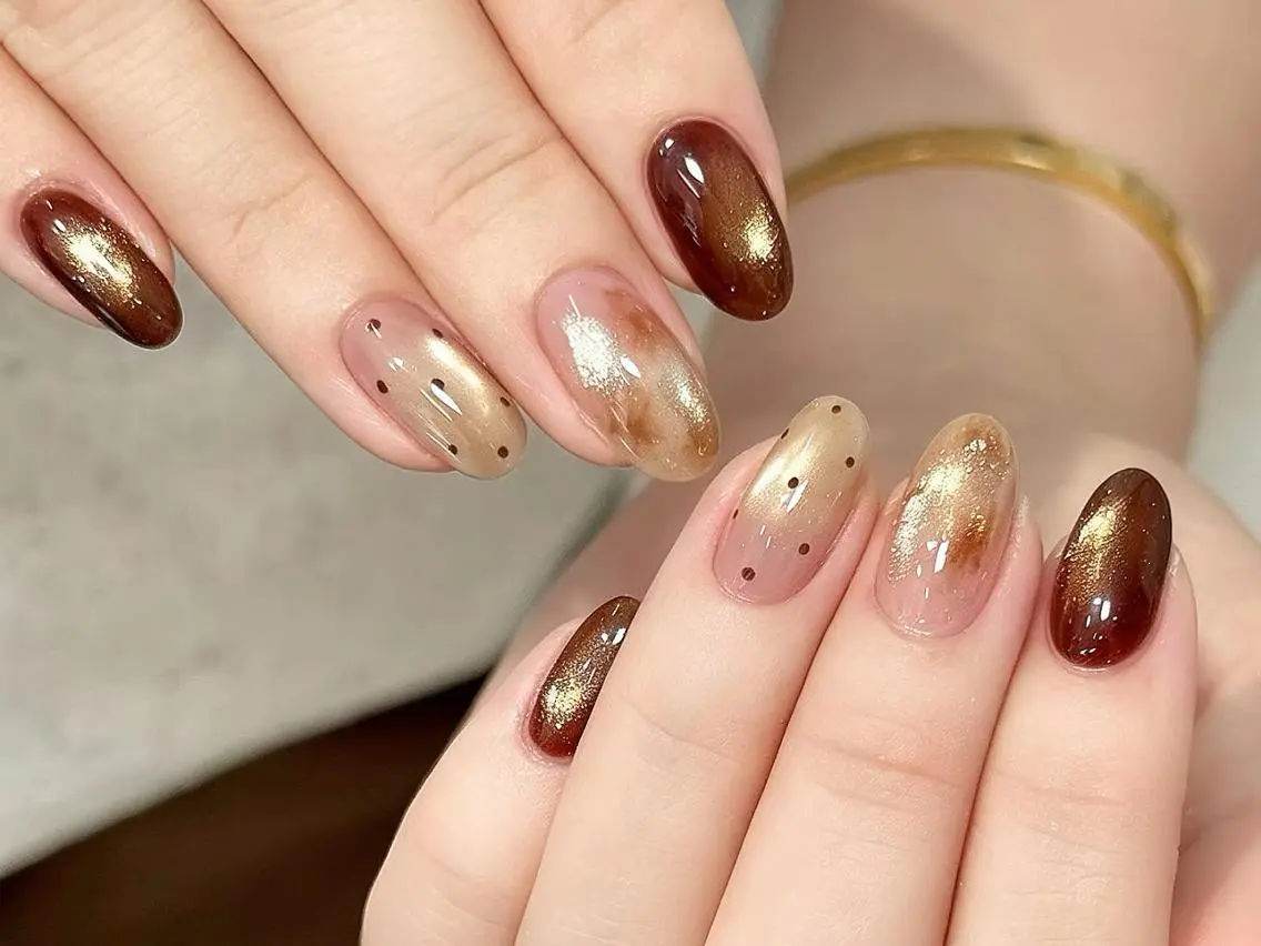 ネイル メンズ メンズ韓国風 オーロラネイル チークネイル 長さ出し フレンチネイル ハンドネイル ハンドケア NEW NAIL KaKa❤️🔥のネイルデザイン