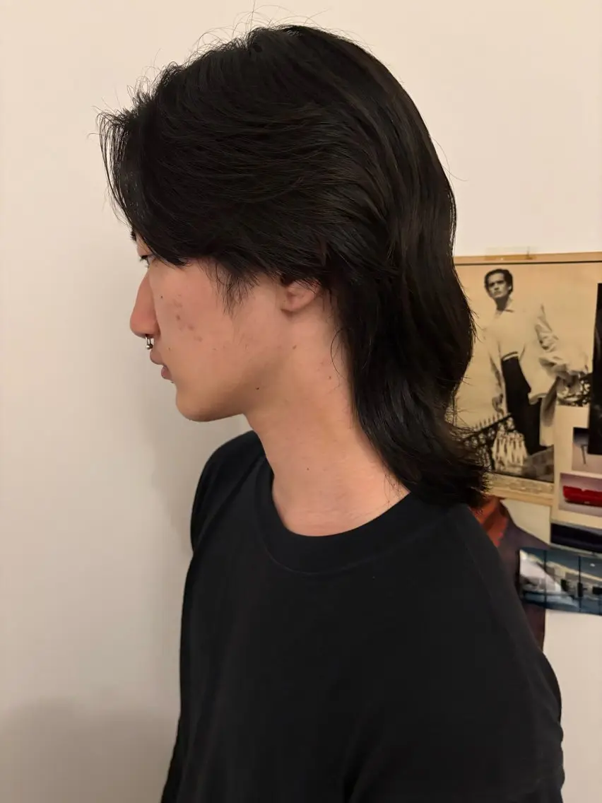 ミディアム メンズ 縮毛矯正 カット 縮毛矯正 名古屋/メンズカット パーマ/シュンペイのヘアスタイル