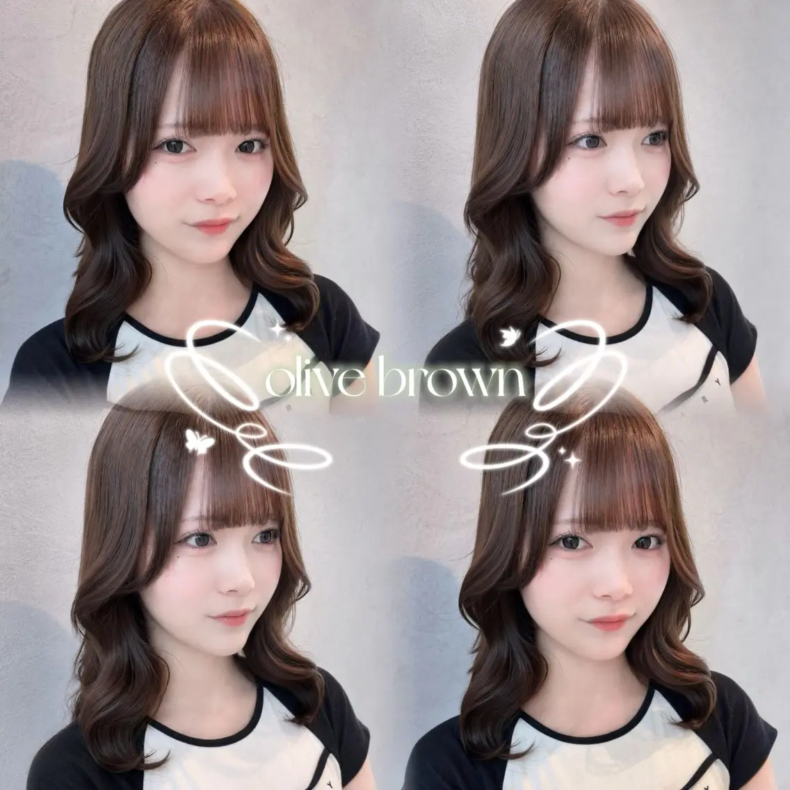 ミディアム カラー ブラウンカラー オリーブブラウン ヘアカラー トリートメント 🍓みのり🍓/大宮 /艶カラー💖のヘアスタイル
