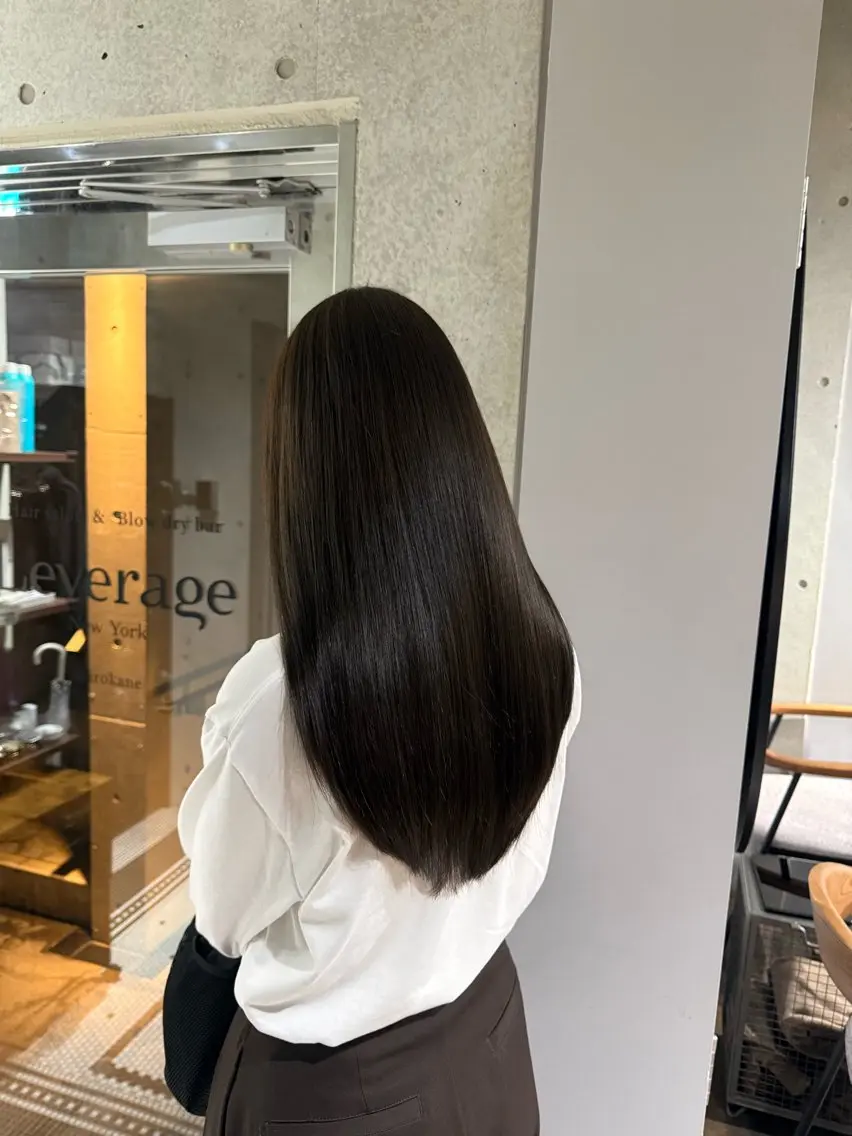 ロング カラー ヘアカラー 多田 明希のヘアスタイル