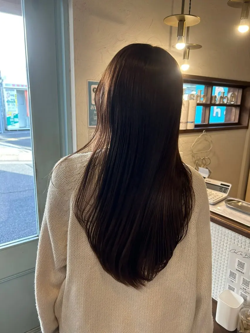ロング カラー レイヤーカット カット ヘアカラー 徳永　髪質改善 カラー🪄💫のヘアスタイル