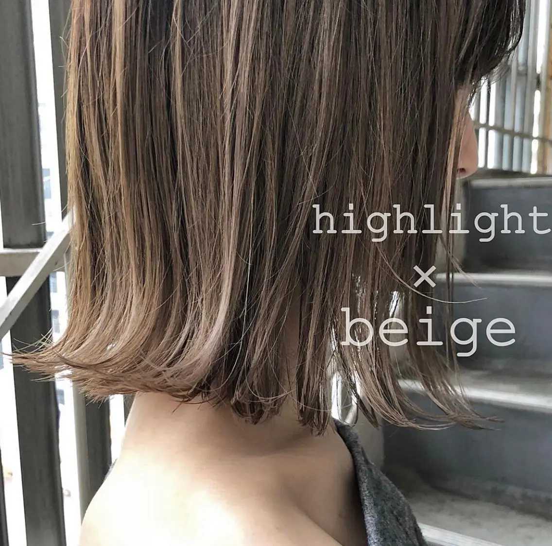 ショート カラー 透明感カラー ハイライトカラー ハイライト カット ヘアカラー トリートメント ボブ♡柔らかいカラー 實松栞理のヘアスタイル