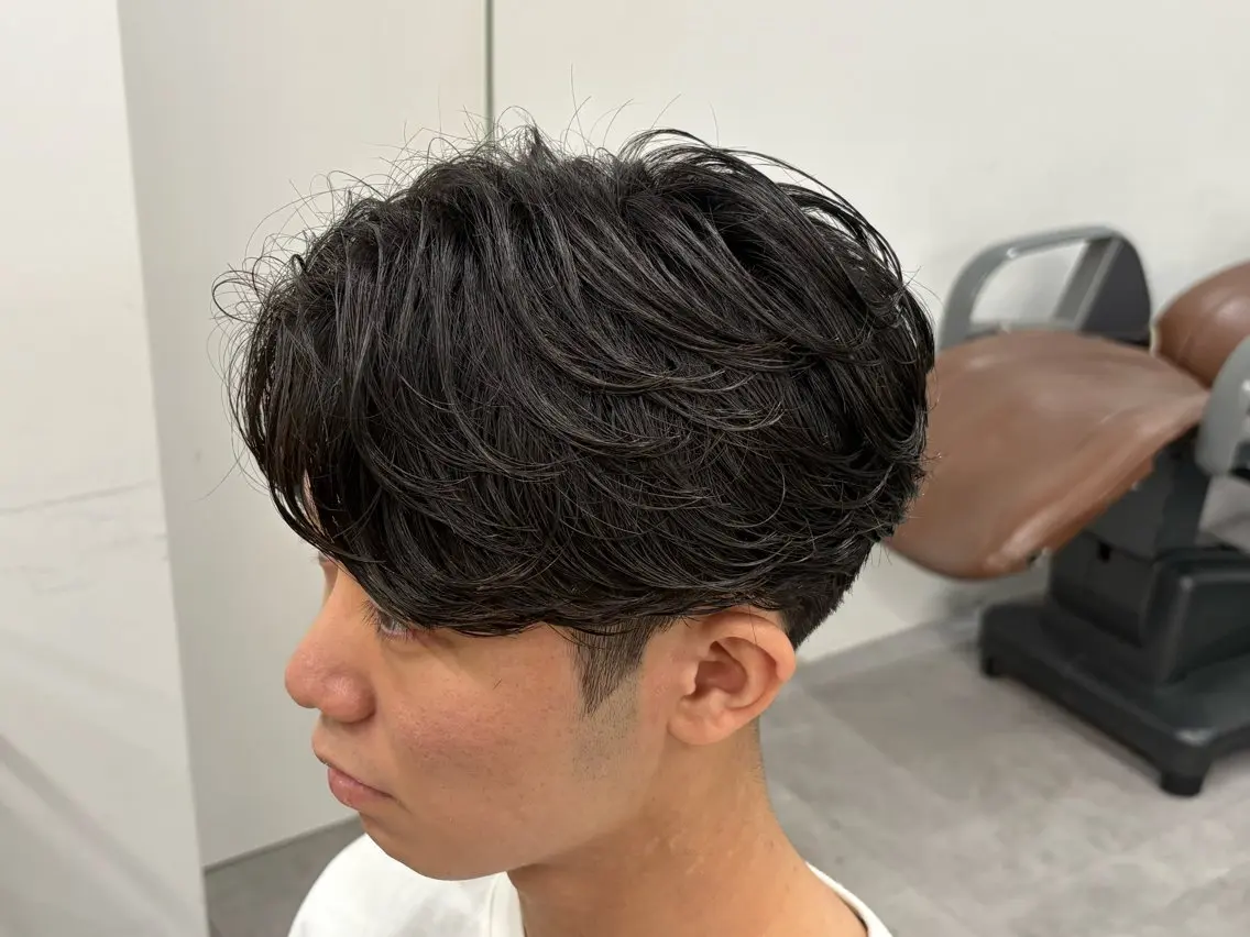 パーマ メンズ カット パーマ 中田信太郎/ 西梅田/メンズパーマのヘアスタイル