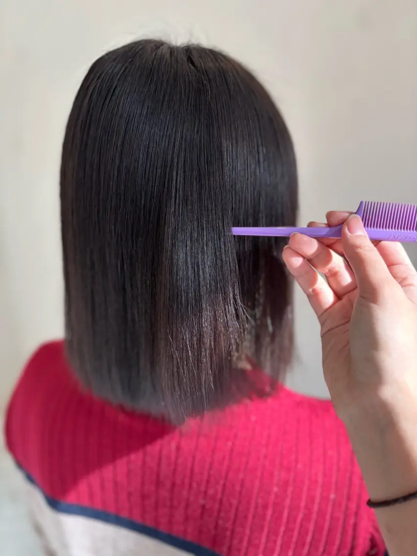 ミディアム 縮毛矯正 トリートメント ACCOLE Yuzuのヘアスタイル