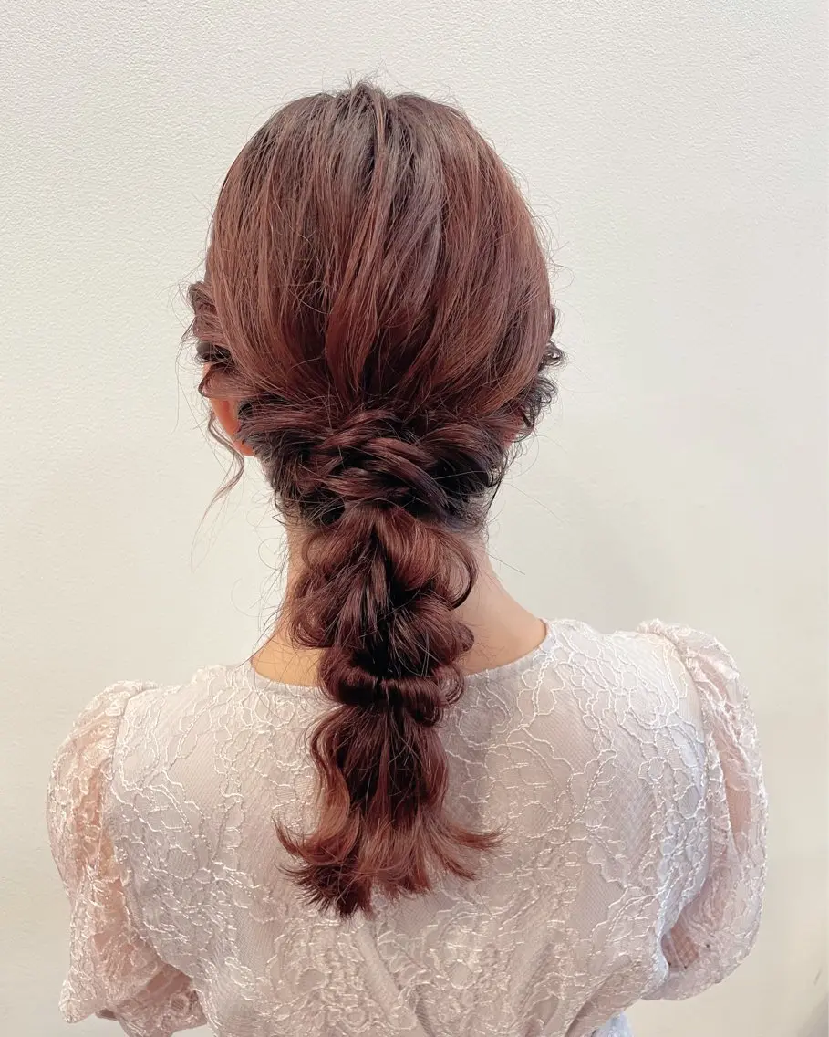 ミディアム ヘアアレンジ 結婚式・ブライダル 豊田 智美のヘアスタイル