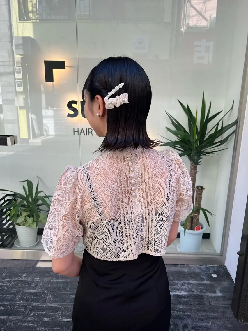 ショート カラー ヘアアレンジ 「sumi」 AMIのヘアスタイル