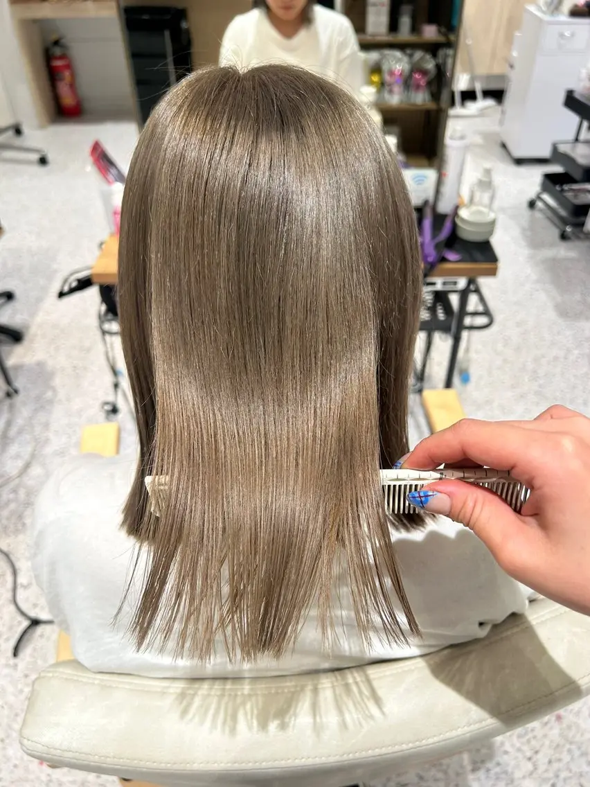 ミディアム ヘアカラー hair&eye🎀 /momoKaのヘアスタイル