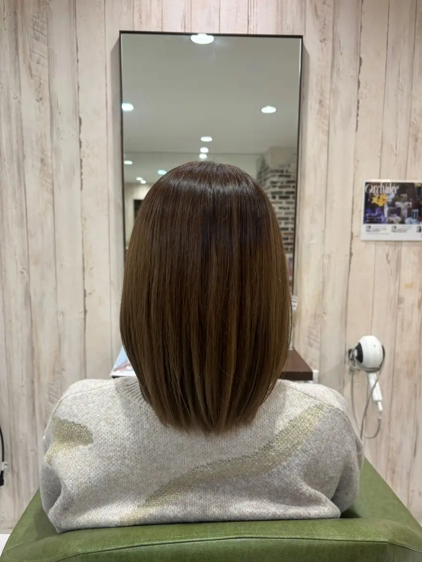 ミディアム ヘアカラー トリートメント ヘアセット 🌷 おとはのヘアスタイル