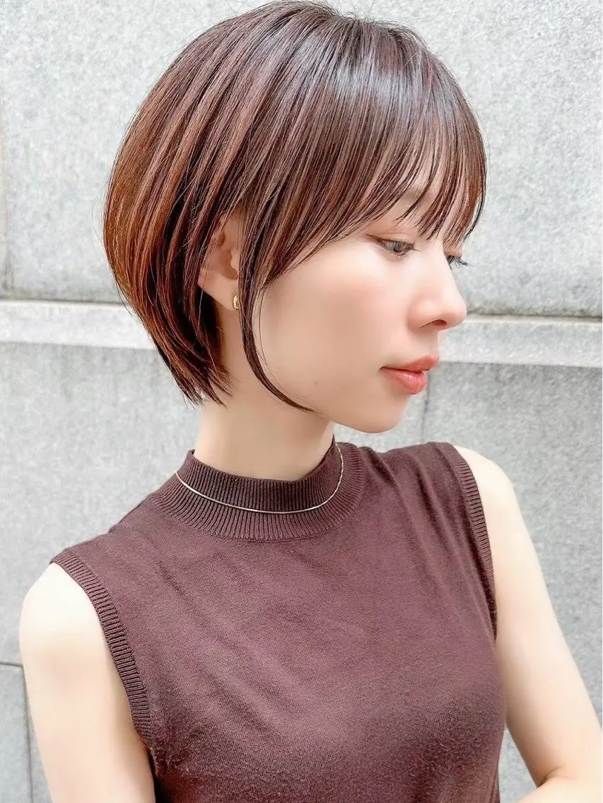 ショート Hazuki🎀 /韓国ヘア/レイヤーのヘアスタイル