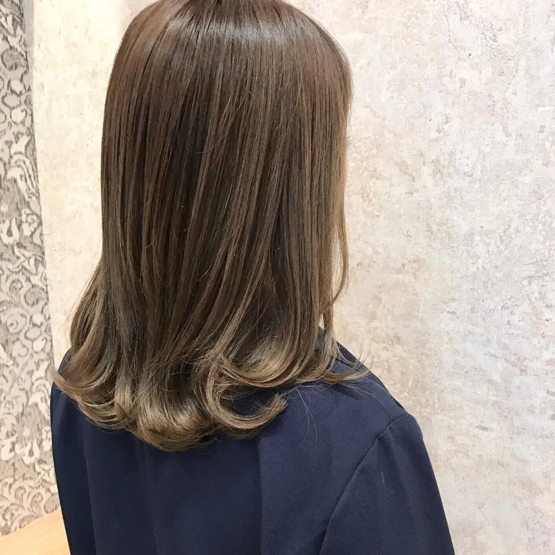 セミロング カラー ベージュカラー イルミナカラー ショート特化 /天神大名/ハルナのヘアスタイル