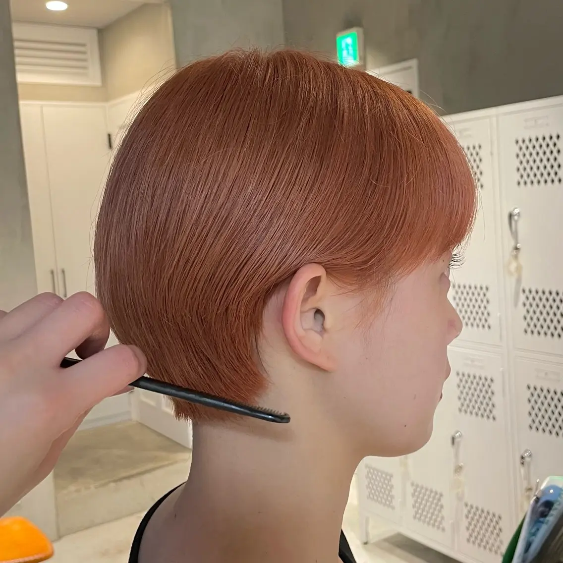 ショート カラー ヘアカラー ひなた/elima 調布/暖色カラーのヘアスタイル