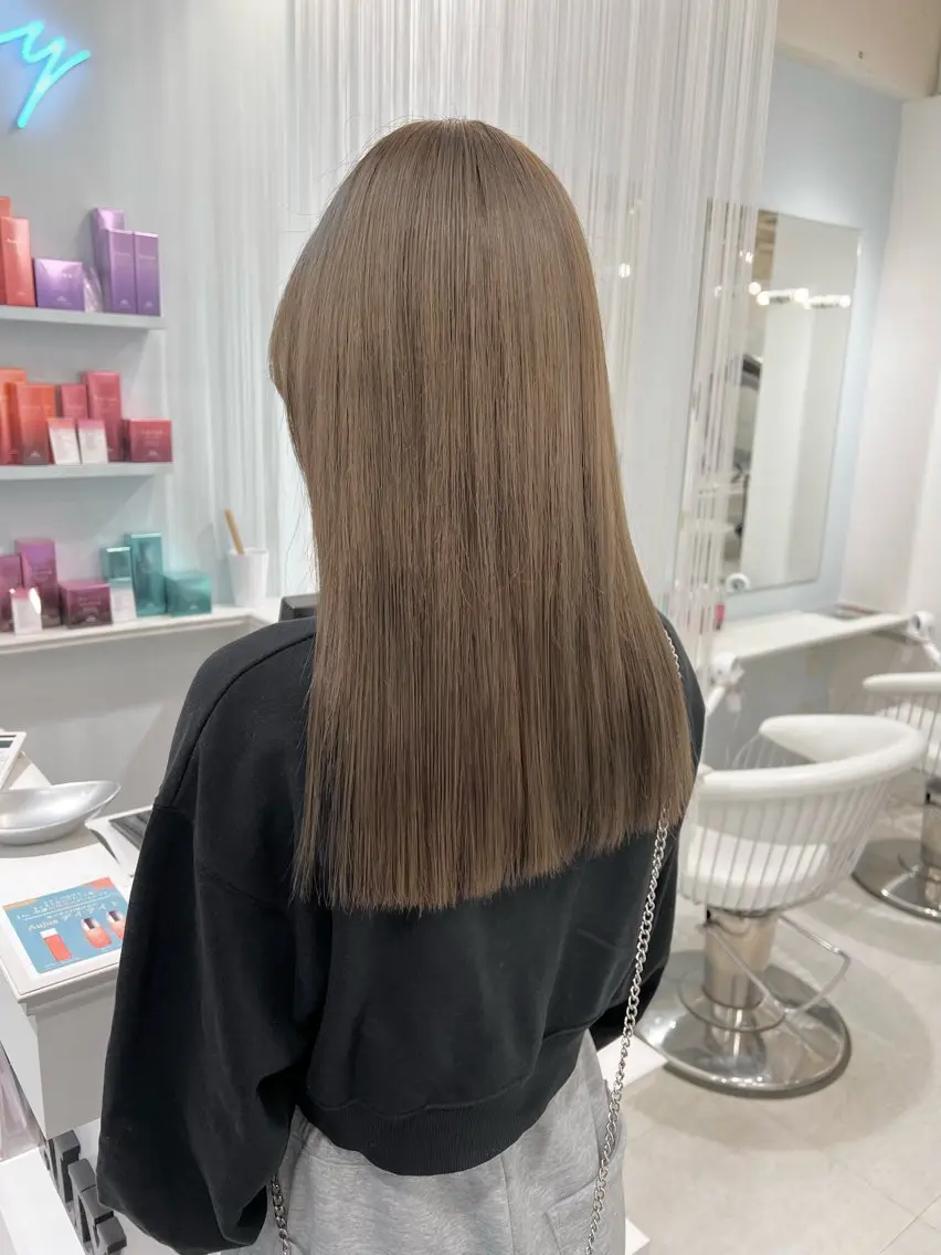 ロング カラー ParveMix 楠本結菜💟のヘアスタイル