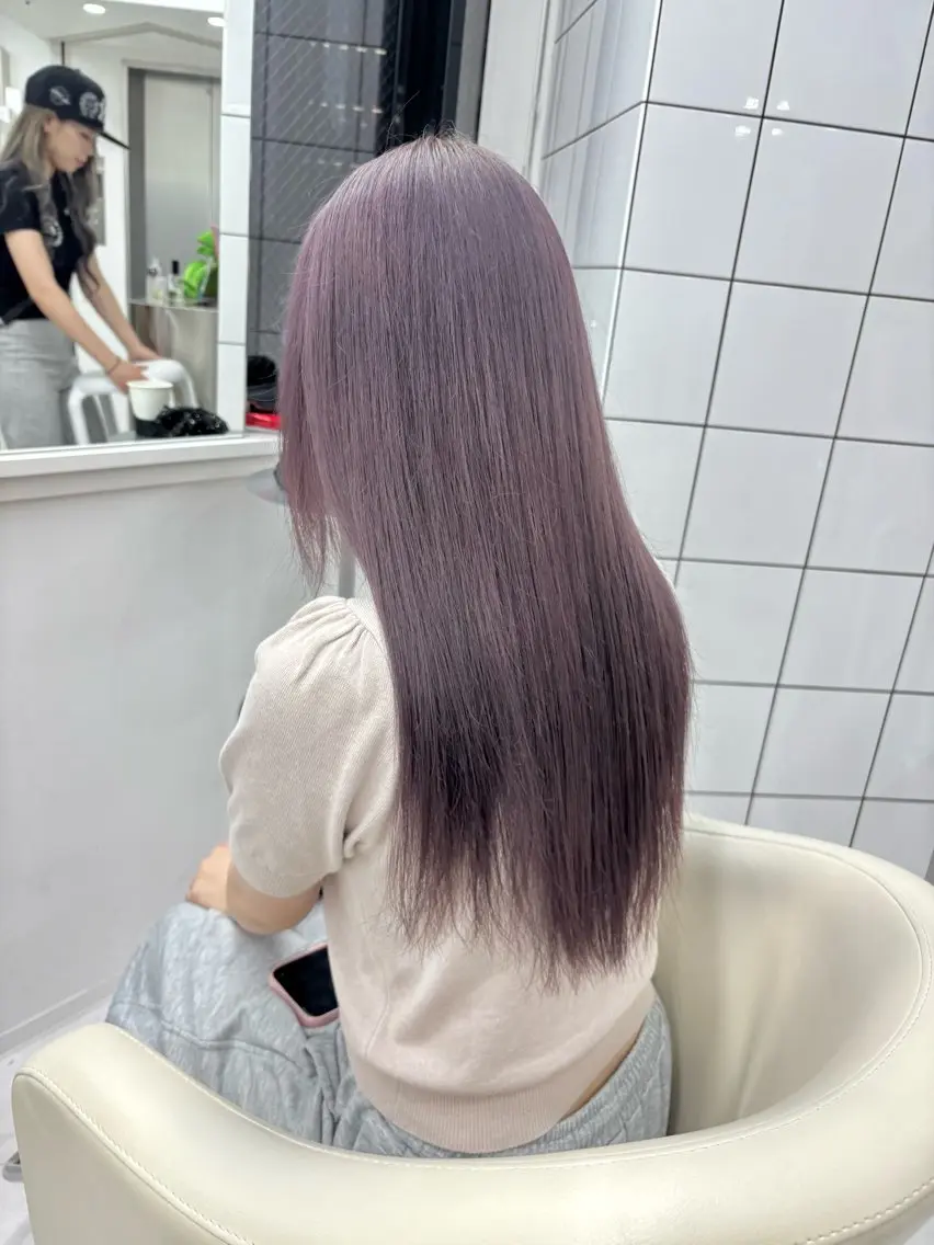 セミロング カット ヘアカラー トリートメント ヘアセット 🎗副店長/井上 竜 ブリーチ指名No.1のヘアスタイル