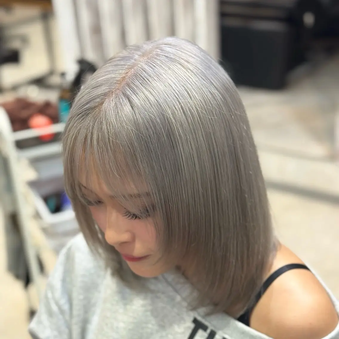 ミディアム カラー カット ヘアカラー 矢島颯哉/ハイトーン ブリーチカラー💎のヘアスタイル