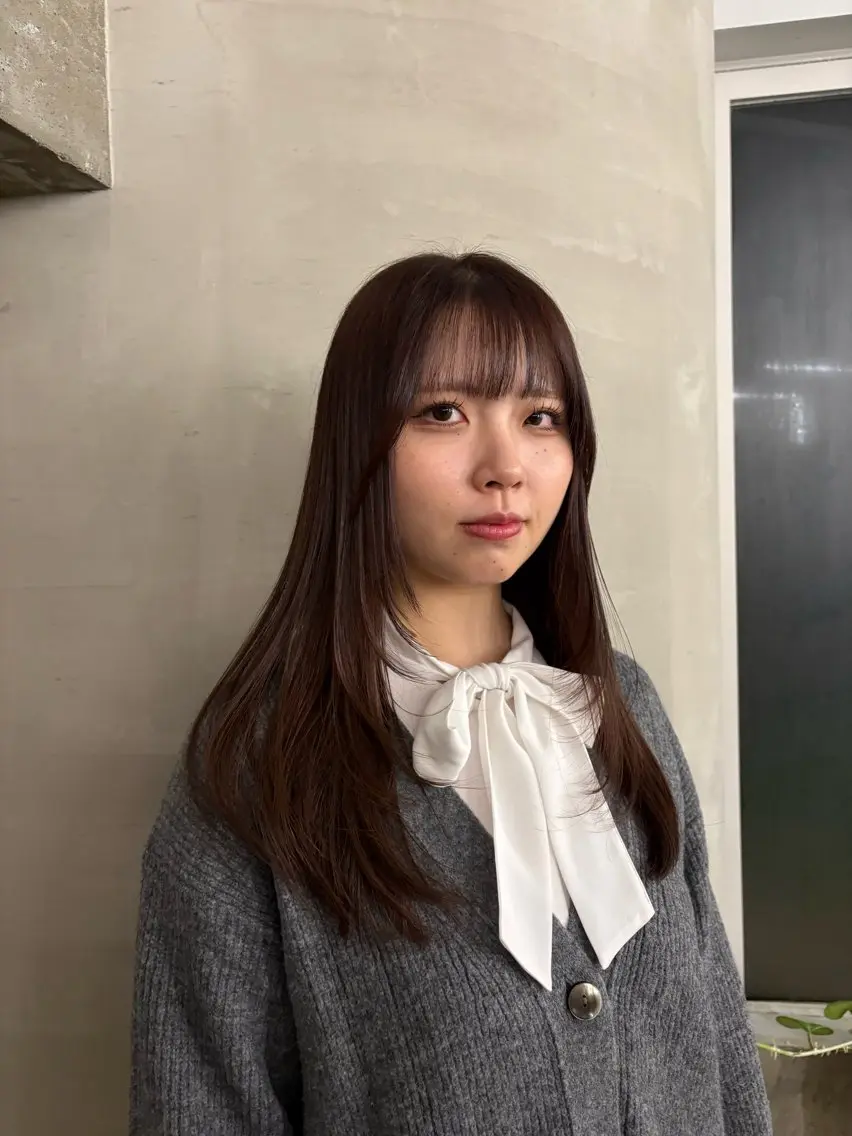 ロング ロングレイヤー レイヤーカット ロング 🎀︎maho/暖色 /レイヤーカット‎のヘアスタイル