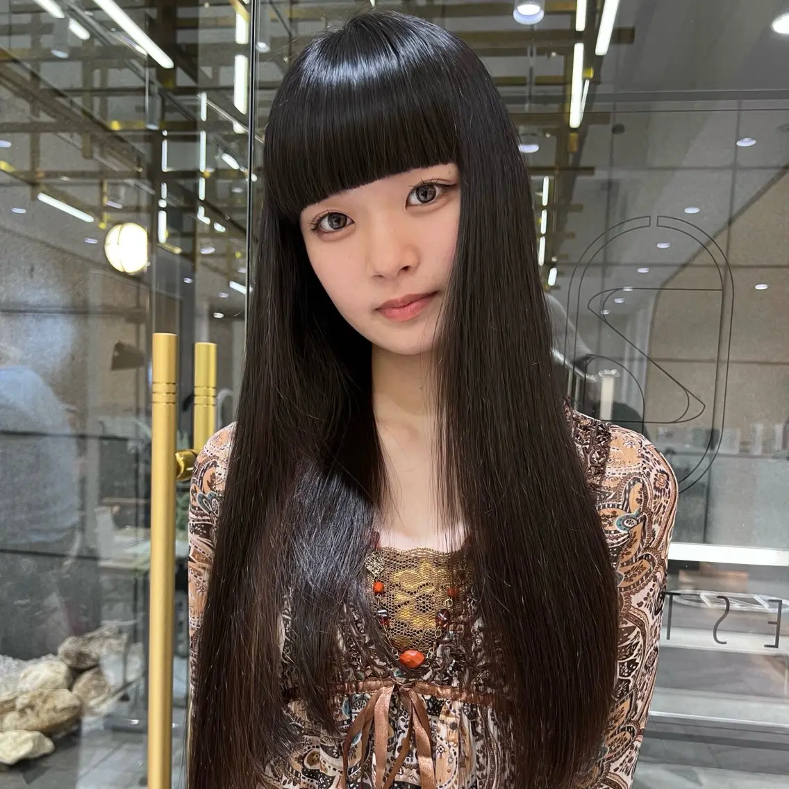 ロング 髪質改善 縮毛矯正 ワイドバング 酸性ストレート 縮毛矯正 酸性ストレート人気 No,1/カスミ🩰のヘアスタイル
