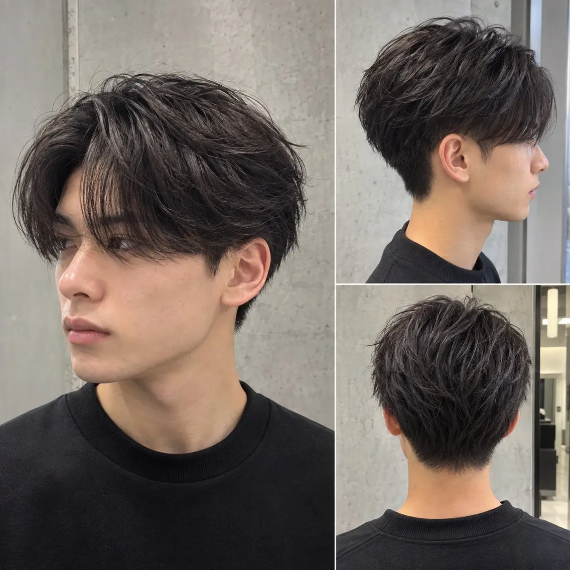 メンズ センターパート メンズパーマ 山田 翔のヘアスタイル