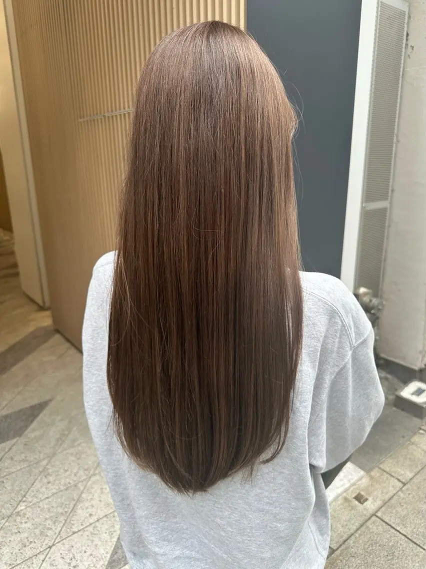 💞透明感カラー+髪質改善ULTOWAトリートメント+マイクロバブルの写真
