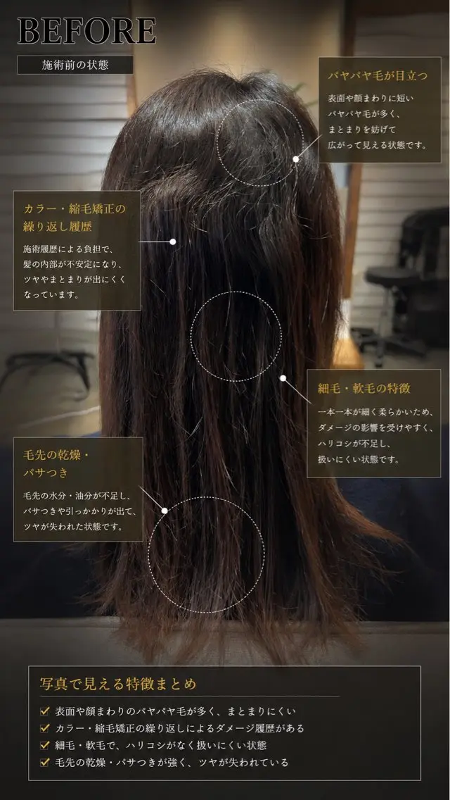セミロング 髪質改善 縮毛矯正 縮毛矯正 トリートメント 武蔵小杉/縮毛矯正 髪質改善/大森勝馬のヘアスタイル