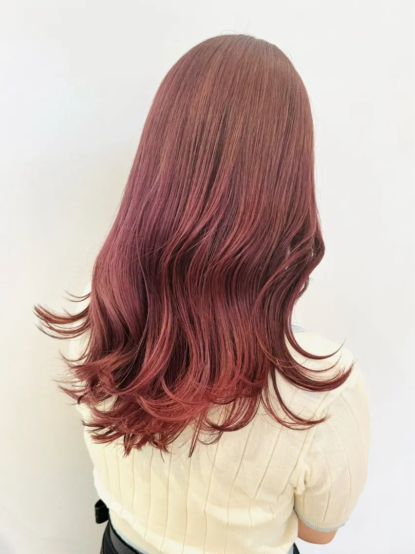 ロング カラー ブリーチ ラベンダーカラー ピンクカラー ピンクラベンダー 中西倖 トップスタイリストのヘアスタイル