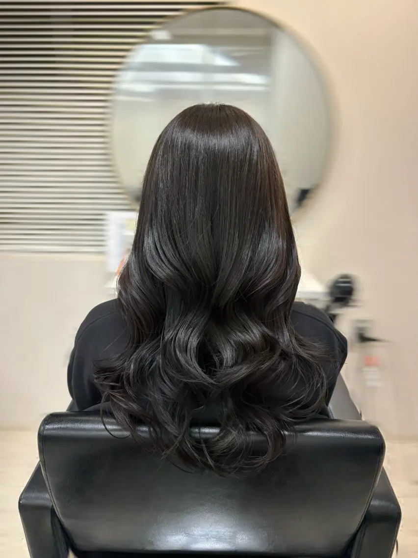 ロング 韓国風ヘア レイヤーカット 𝜗𝜚cocoro 韓国𝜗𝜚のヘアスタイル
