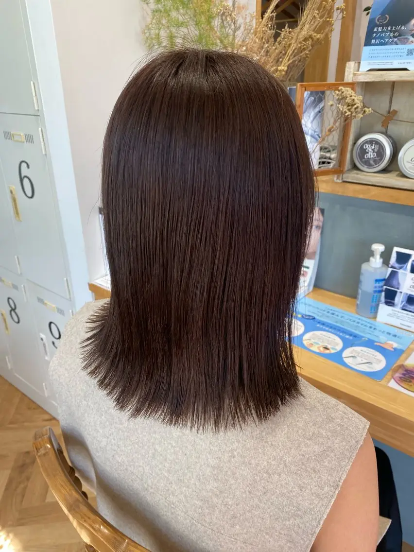 ミディアム カット ヘアカラー トリートメント merc.🪸🫧 土居春菜のヘアスタイル