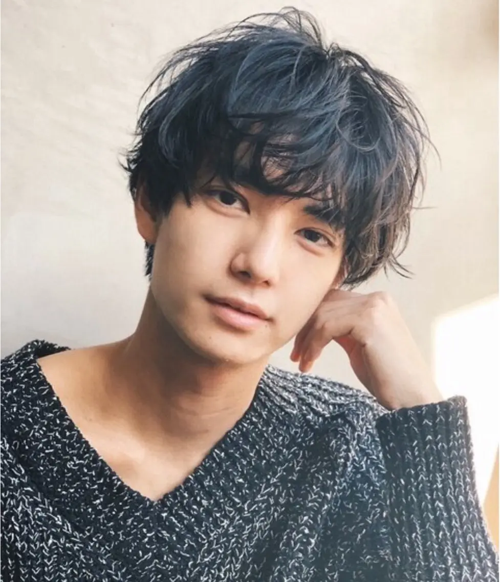 メンズ マッシュ メンズパーマ 似合わせカット‪// 鶴我万唯華のヘアスタイル