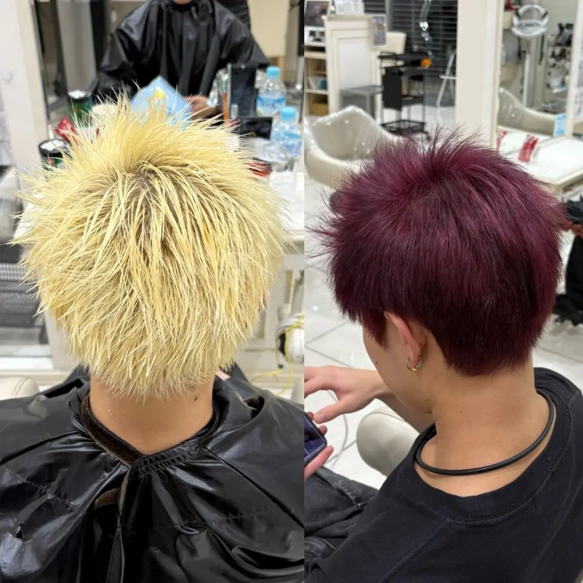 ブリーチ+ワンカラーの写真