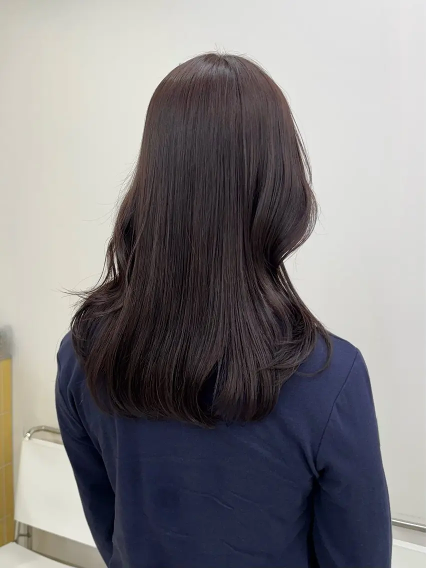 ロング カラー ブラウンカラー ラベンダーカラー ヘアカラー 髪質改善カラー♡/ 縮毛矯正/珠貴のヘアスタイル