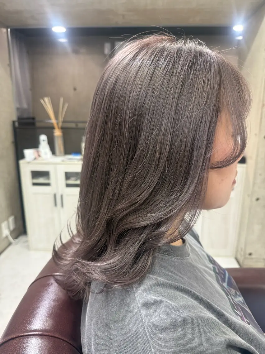 セミロング カラー fee 小倉店 EMIのヘアスタイル