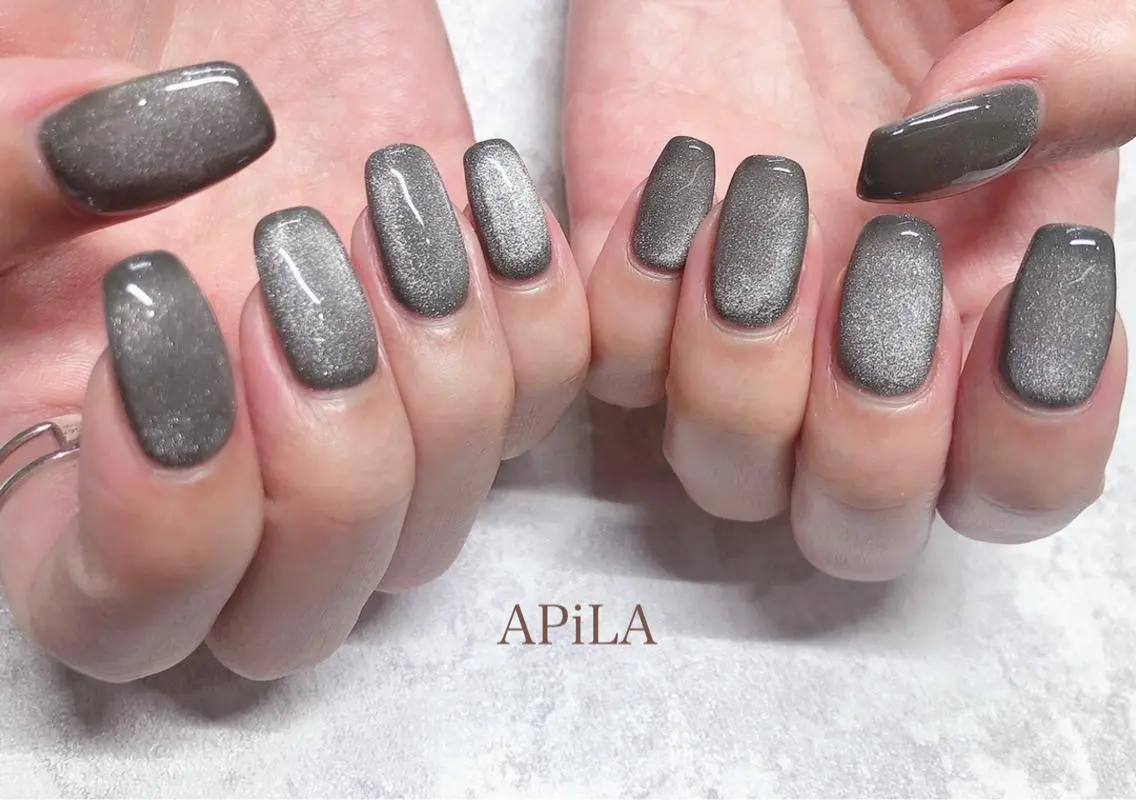 ネイル マグネットネイル APiLA 甲斐田のネイルデザイン