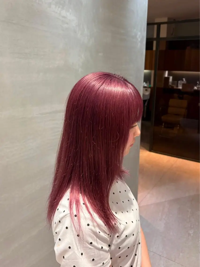 カラー ラベンダーカラー ピンクカラー ピンクラベンダー 元島海聖 DIVADIVOのヘアスタイル