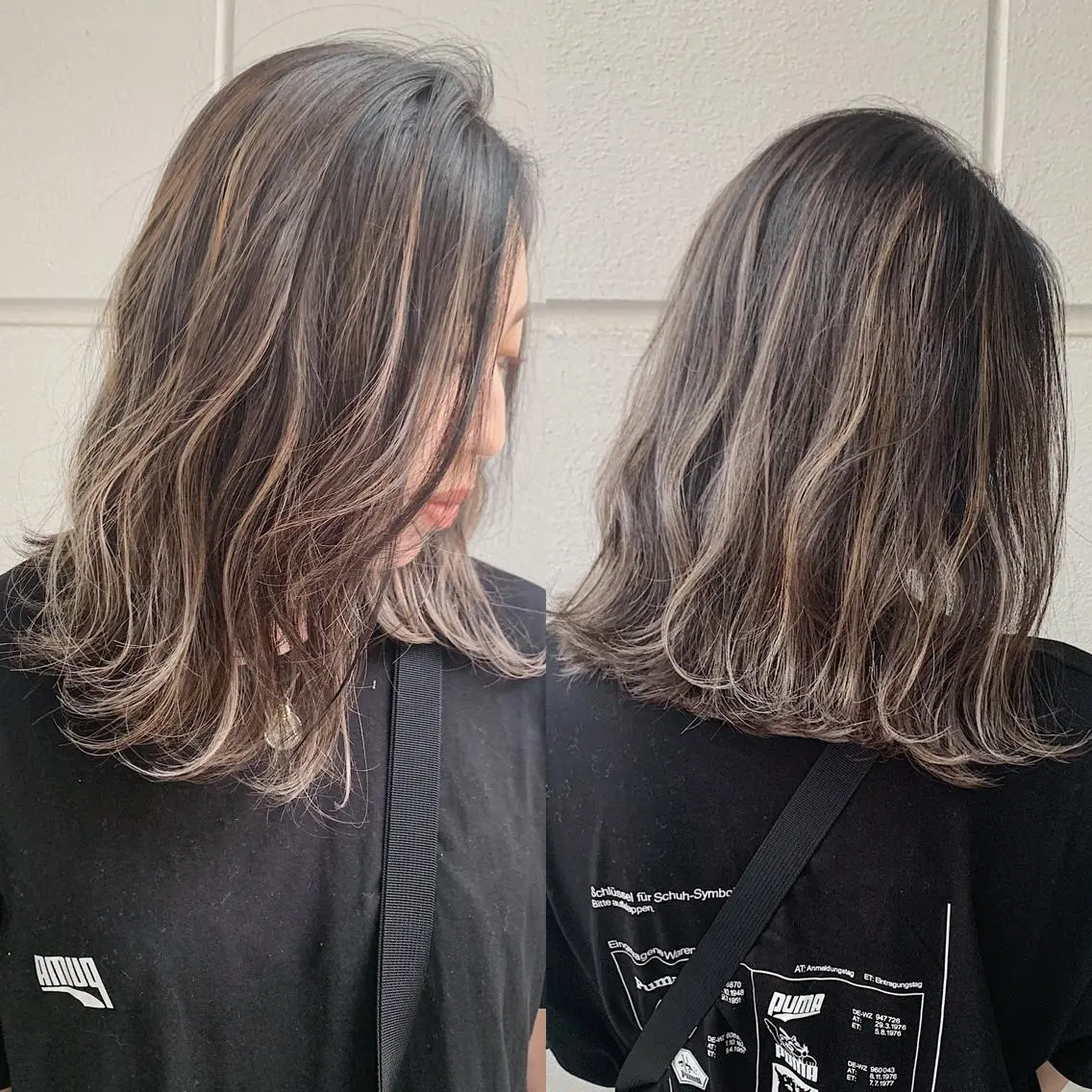 ミディアム カラー ヘアアレンジ ヘアカラー トリートメント 縮毛矯正 髪質改善寺坂雄飛💐のヘアスタイル