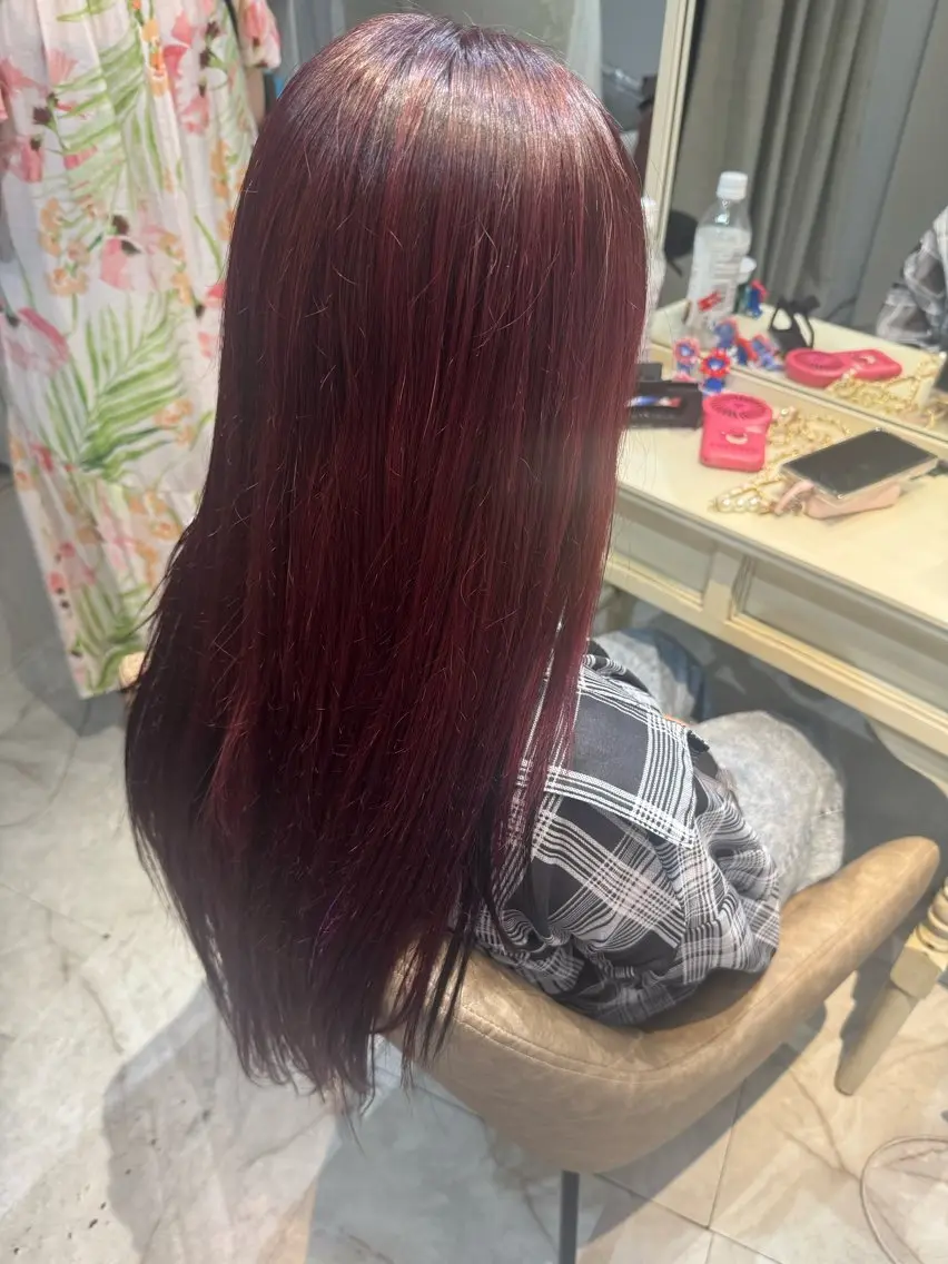 ロング カラー ブリーチ ブリーチなしカラー 6日空き◎艶髪 misatoのヘアスタイル