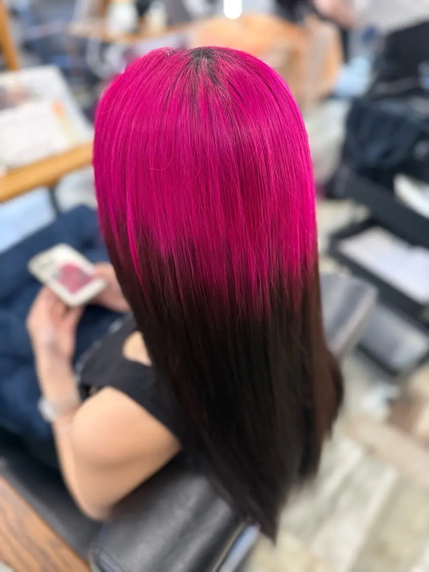 ロング ヘアカラー 中西 広人のヘアスタイル