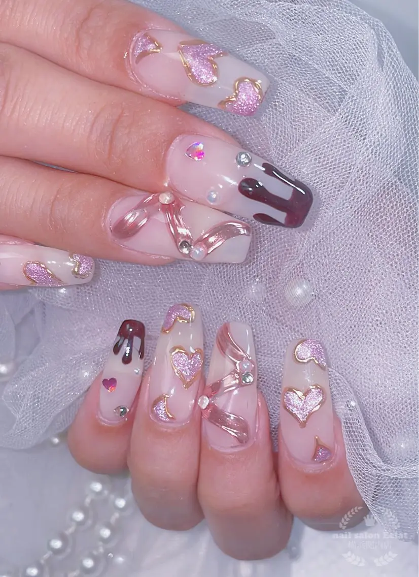 ネイル ハンドネイル ネイルサロンエクラ 🫧Shizukaのネイルデザイン