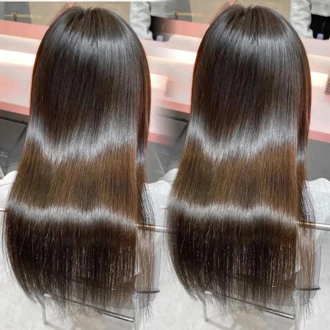 ロング カラー パーマ ヘアアレンジ カット ヘアカラー 縮毛矯正 トリートメント 巻きラク♡レイヤー 🦢こころのヘアスタイル
