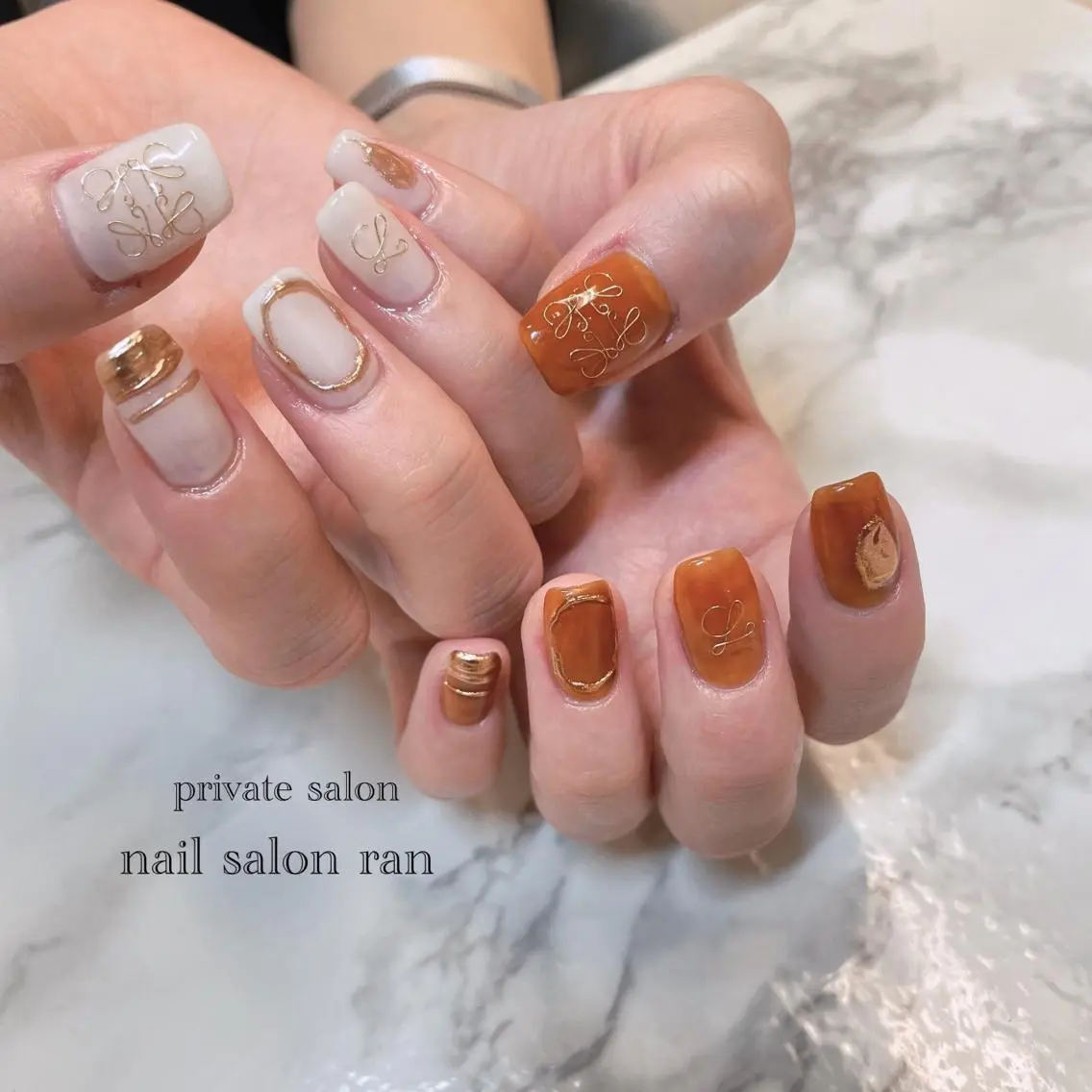 ネイル ニュアンスネイル nailsalon ranのネイルデザイン