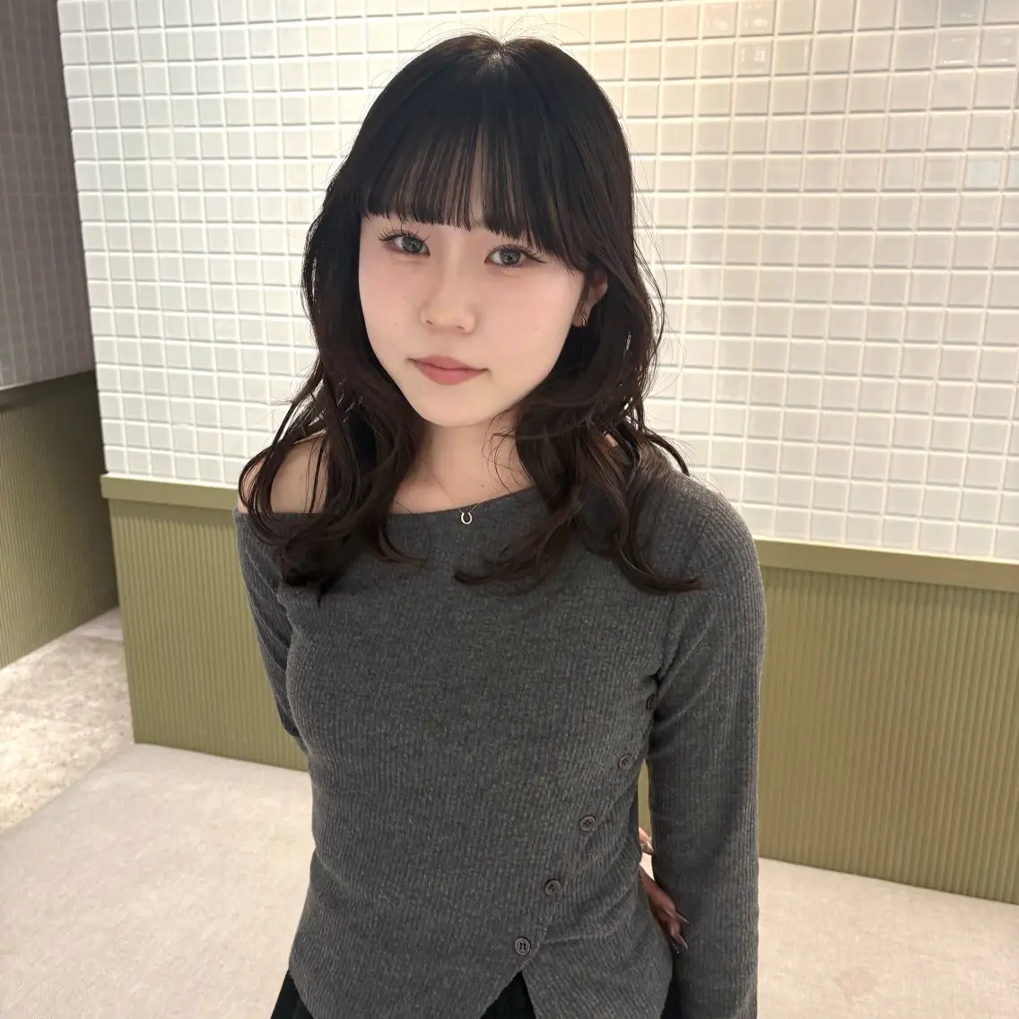 セミロング レイヤーカット カット ☕️NOA / レイヤーカット🍮のヘアスタイル