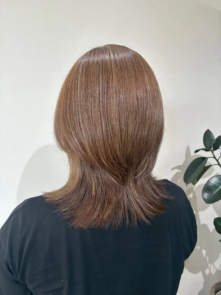 セミロング レイヤーカット カット Re room. erikaのヘアスタイル