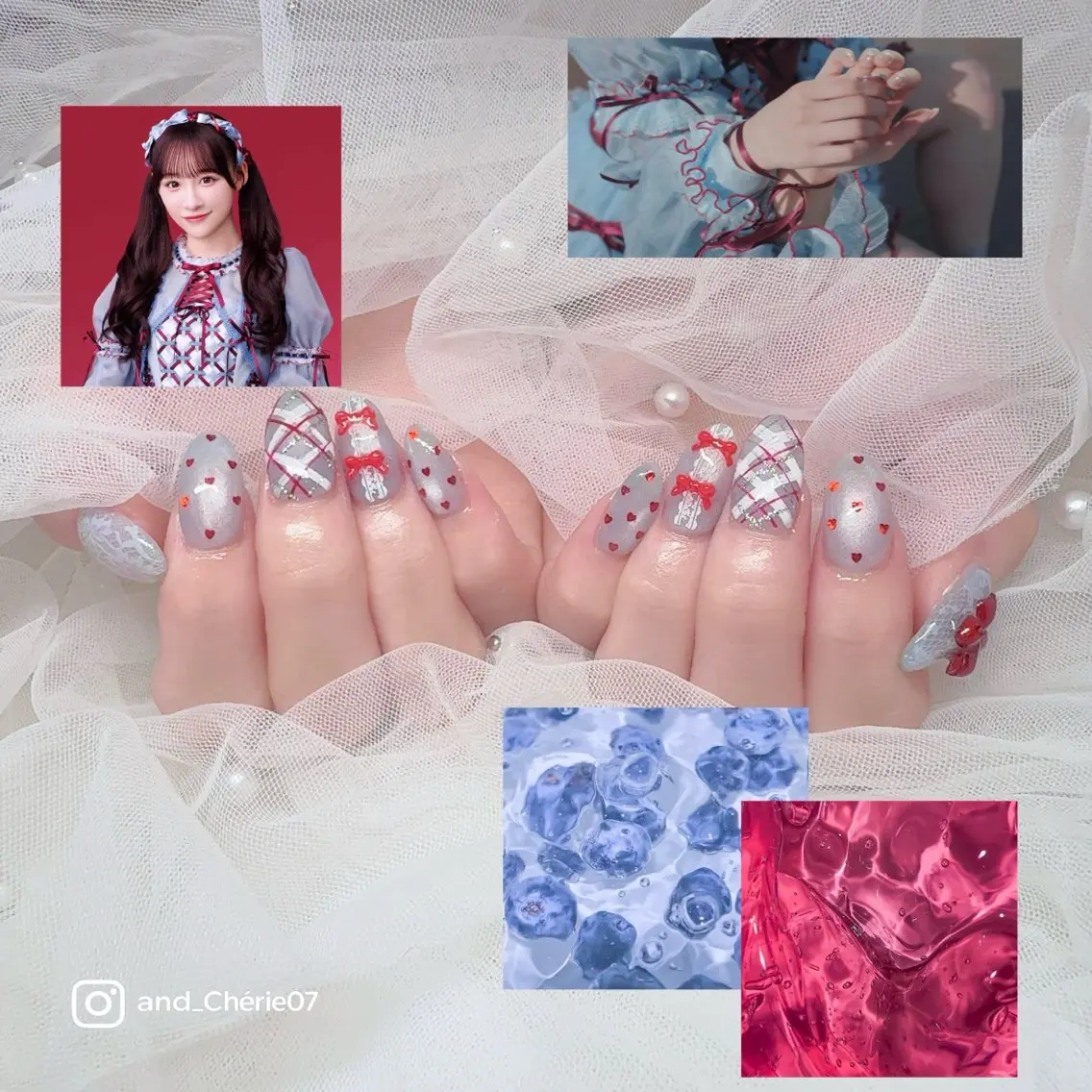 ネイル ハンドネイル ai🎀 ワンホン/ガーリー＊のネイルデザイン