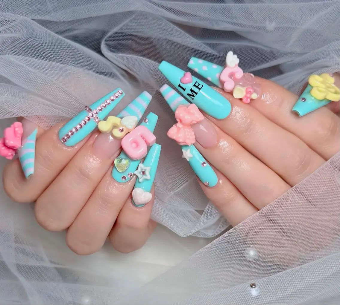 ネイル アートネイル 韓国ネイル 持ち込み ワンホンネイル ハンドネイル Lenie Nail Salonのネイルデザイン